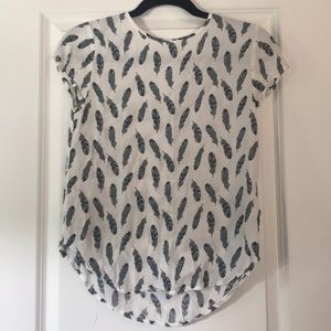 Feather dress shirt